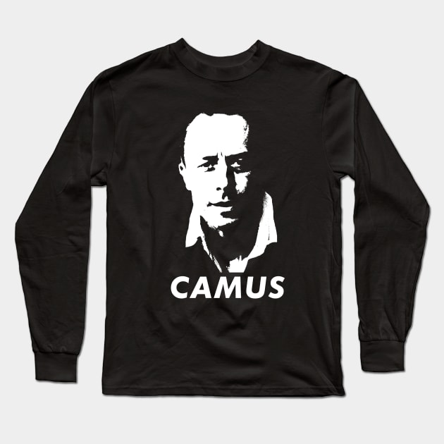 Albert Camus Long Sleeve T-Shirt by TheSnowWatch